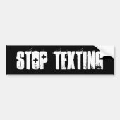 STOPTEXEN BUMPERSTICKER (Voorkant)