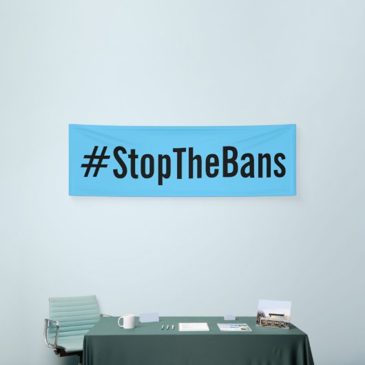 #StopTheBans Pro-Choice March Blue Spandoek (Beurs)