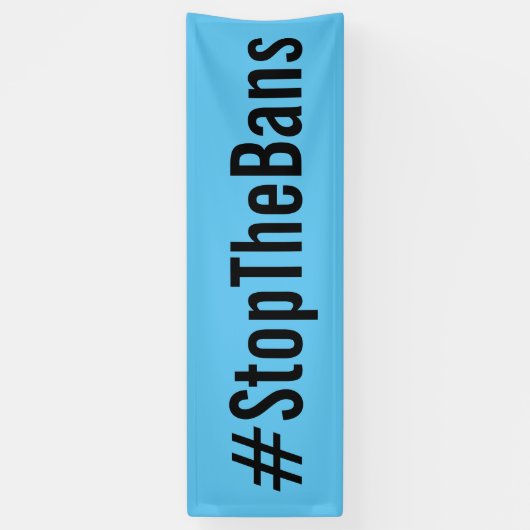 #StopTheBans Pro-Choice March Blue Spandoek (Verticaal)