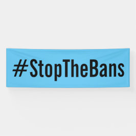 #StopTheBans Pro-Choice March Blue Spandoek