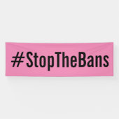 #StopTheBans Pro-Choice March Pink Spandoek (Horizontaal)