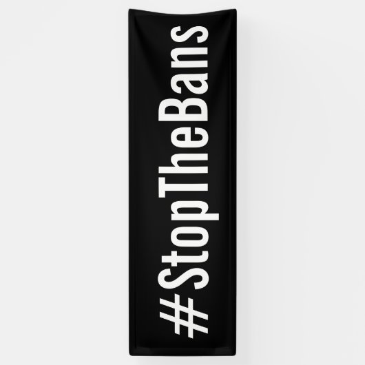 #StopTheBans Pro-Choice March Spandoek (Verticaal)