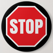 stopverkeersteken ronde button 6,0 cm (Voorkant)