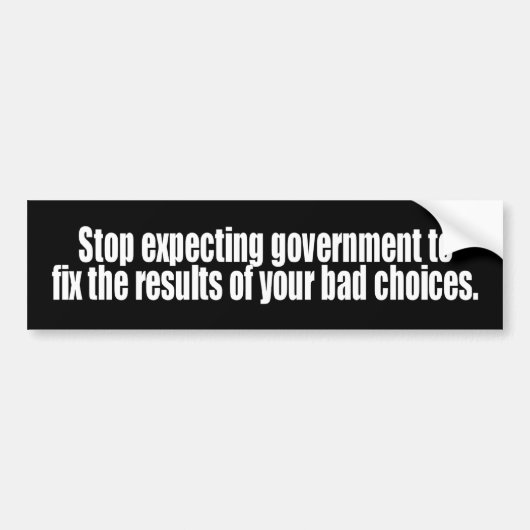stopVerwacht Bumpersticker (Voorkant)