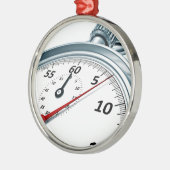 stopwatch metalen ornament (Links)