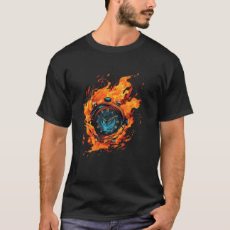 Stopwatch voor sportief horloge en hardlopen t-shirt