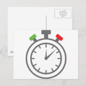 stopwatch - wekker briefkaart (Voorkant / Achterkant)