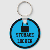 Storage Locker Blue Sleutelhanger (Voorkant)