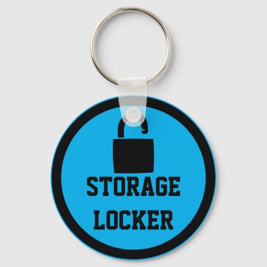 Storage Locker Blue Sleutelhanger (Voorkant)