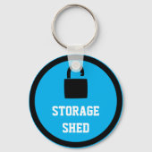 Storage Shed Blue Sleutelhanger (Voorkant)