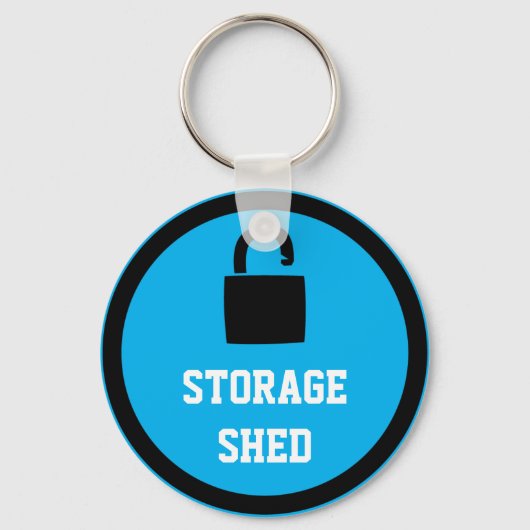 Storage Shed Blue Sleutelhanger (Voorkant)