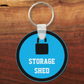 Storage Shed Blue Sleutelhanger (Voorkant)