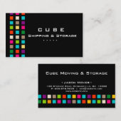 Storage Visitekaartje Box Black Colorful (Voorkant / Achterkant)