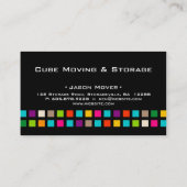 Storage Visitekaartje Box Black Colorful (Achterkant)