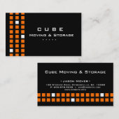 Storage Visitekaartje Box Black Oranje (Voorkant / Achterkant)