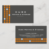 Storage Visitekaartje Box Grijs Sinaasappel (Voorkant / Achterkant)