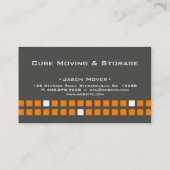 Storage Visitekaartje Box Grijs Sinaasappel (Achterkant)