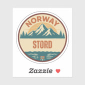 Stord, Noorwegen Noorwegen Sticker (Vel)