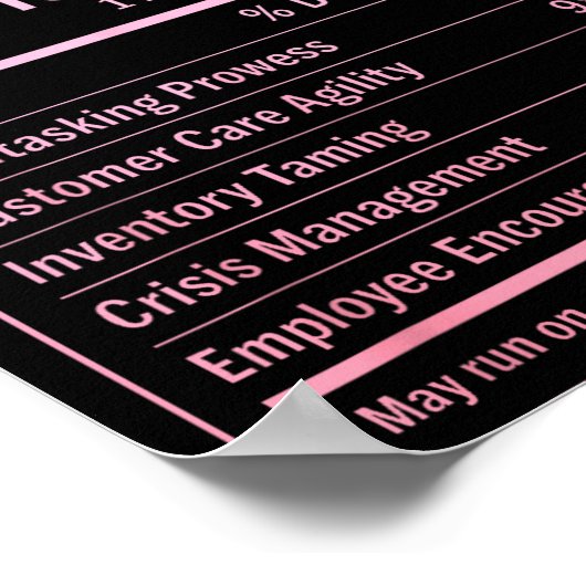 Store Manager  Poster (Hoek)