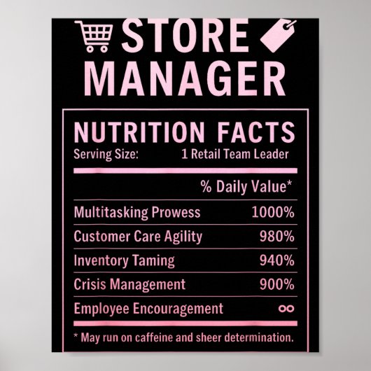Store Manager  Poster (Voorkant)