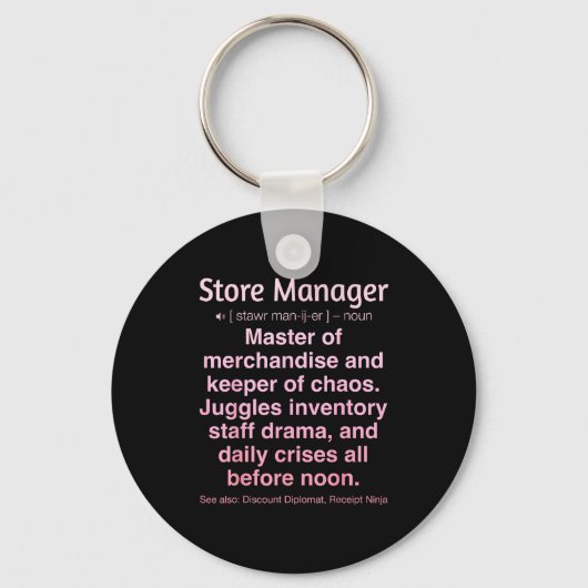 Store Manager Sleutelhanger (Voorkant)