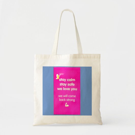 StoreBeaman Blijf kalm koffiebeker Tote Bag (Voorkant)