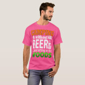 Storecastle Camping zonder bier Funny Campers T-shirt (Voorkant volledig)