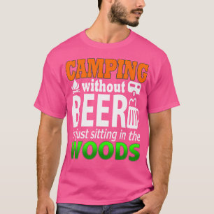 Storecastle Camping zonder bier Funny Campers T-shirt