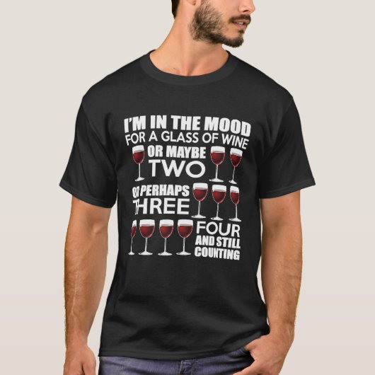 Storecastle IM In De Stemmig Voor Wijn Grappig T-shirt (Voorkant)