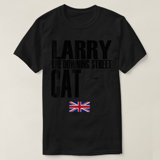 Storecastle Larry the Downing Street Cat UK T-shirt (Design voorkant)