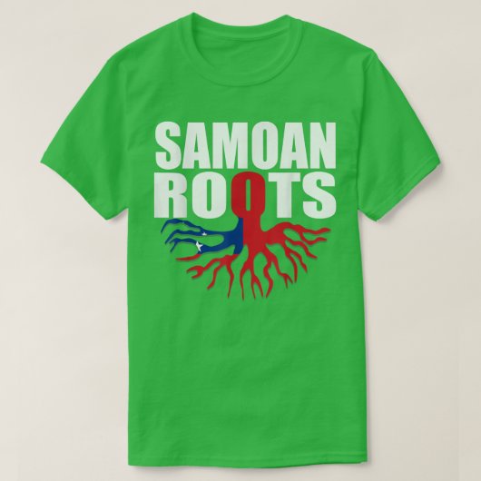 Storecastle Samoan Roots Samoa Flag Gift Pride T-shirt (Design voorkant)