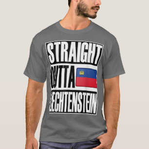 Storecastle Straight Outta Lichtenstein Flag Gift T-shirt
