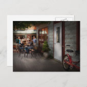 Storefront - Frenchtown, NJ - bij een quaint Bistr Briefkaart (Voorkant / Achterkant)