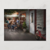 Storefront - Frenchtown, NJ - bij een quaint Bistr Briefkaart (Voorkant)