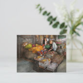 Storefront - Hoboken, NJ - Snoeiend vers fruit Briefkaart (Staand voorkant)