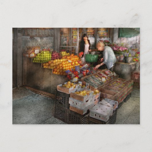 Storefront - Hoboken, NJ - Snoeiend vers fruit Briefkaart (Voorkant)