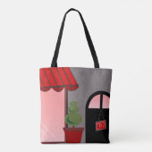 Storefront Open Shop Canvas tas (Achterkant)