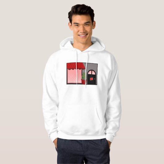 Storefront Open Shop Hoodie (Voorkant volledig)