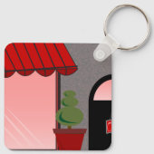 Storefront Open Shop Sleutelhanger (Achterkant)