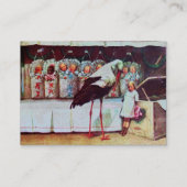 STOREN MET BABIES, BABY SHOWER grijs papier Visitekaartje (Achterkant)