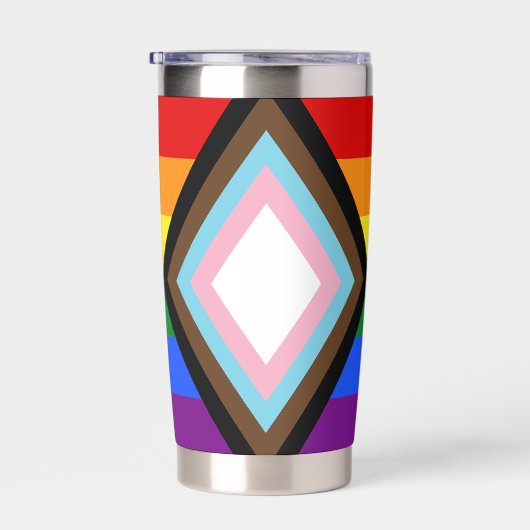 Stories Matter Gay Pride Intersection Rainbow Flag Geïsoleerde Drinkbeker (Rechts)