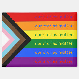 Stories Matter Gay Pride Intersection Rainbow Flag Magneet