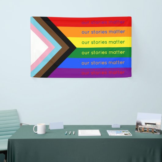 Stories Matter Gay Pride Intersection Rainbow Flag Spandoek (Beurs)