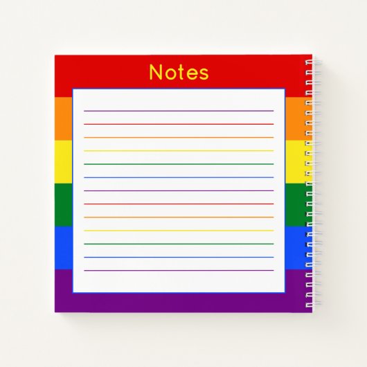 Stories Matter Intersectional Pride Flag Rainbow Notitieboek (Achterkant)