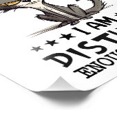 Storing kat sarcasme niet grappig foto afdruk (Hoek)