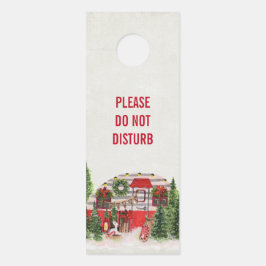 Storing Kerstmis Camper Rustieke Scène niet Deurhanger