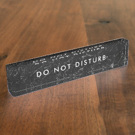 Storing Sign Black Marble Business niet Naambordje