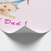 Stork and Baby Funny Wrapping Paper - Aangepaste t Cadeaupapier (Hoek)