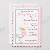 Stork and Eyelet Lace Kaart (Voorkant)