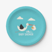 Stork Arrival Papieren Bordje (Voorkant)